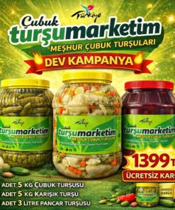 Doğal Çubuk Turşusu | Ev Yapımı Turşu SatışıEkonomik 3'lü